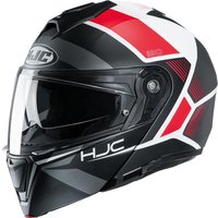 Image of HJC I90 Hollen Flip Front Motorcycle Helmet XS Red (MC1SF)