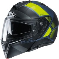 Image of HJC I90 Hollen Flip Front Motorcycle Helmet XS Yellow (MC4HSF)