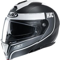 I90DW2XL - HJC I90 Davan Flip Front Motorcycle Helmet XXL White (MC10SF)