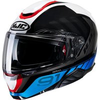 R91RWS - HJC RPHA 91 Rafino Flip Front Motorcycle Helmet S White Red Blue (MC21)