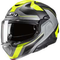 F100BY2XL - HJC F100 Bios Flip Front Motorcycle Helmet XXL Yellow (MC3HSF)