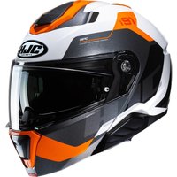 I91COS - HJC i91 Carst Flip Front Motorcycle Helmet S Orange (MC7)