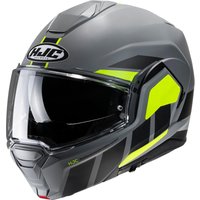 Image of HJC i100 Beis Flip Front Motorcycle Helmet XL Yellow (MC3HSF)