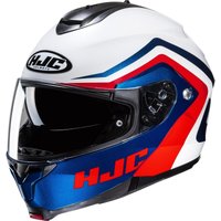 C91NNWS - HJC C91N Nepos Flip Front Motorcycle Helmet S White Blue Red (MC21)