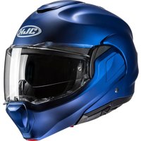 F100UL - HJC F100 Plain Flip Front Motorcycle Helmet L Semi Flat Metallic Blue