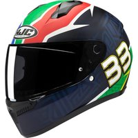 C10BBS - HJC C10 Brad Binder Replica Motorcycle Helmet S Red White Blue (MC21SF)