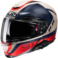 R91RRS - HJC RPHA 91 Rafino Flip Front Motorcycle Helmet S Red (MC1SF)