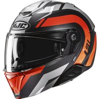 I91AOL - HJC i91 Arven Flip Front Motorcycle Helmet L Orange (MC6HSF)