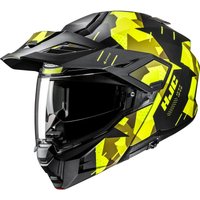 I80RYL - HJC i80 Roki Flip Front Adventure Motorcycle Helmet L Yellow (MC3HSF)