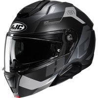 I91CB2XL - HJC i91 Carst Flip Front Motorcycle Helmet XXL Black (MC5SF)