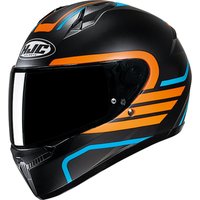 Image of C10LBOXL - HJC C10 Lito Motorcycle Helmet XL Blue Orange (MC27SF)