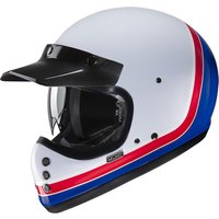 V60SUL - HJC V60 Scoby Motorcycle Helmet L White Red Blue (MC21)