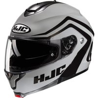 C91NNB2XL - HJC C91N Nepos Flip Front Motorcycle Helmet XXL Black (MC5)