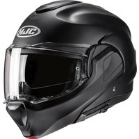 F100MBM - HJC F100 Plain Flip Front Motorcycle Helmet M Semi Flat Black