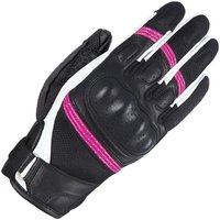Oxford RP-6S Ladies Motorcycle Gloves L Black White Pink