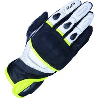 Image of Oxford RP-3 2.0 Leather Short Sports Motorcycle Gloves XL Black White Fluo
