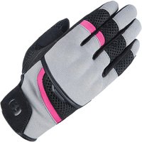 Image of Oxford Brisbane Short Ladies Motorcycle Gloves XS Charcoal Pink