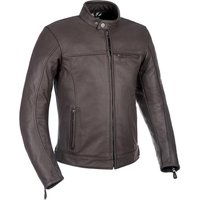 Oxford Walton Leather Motorcycle Jacket M Brown