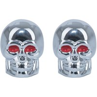Oxford Skull Valve Caps Silver
