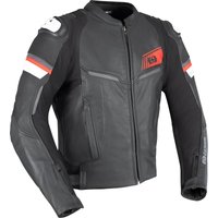Oxford Cypher 1.0 Leather Motorcycle Jacket 3XL Black White Red