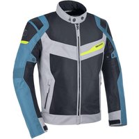 Image of Oxford Dakar Dry2Dry Air 1.0 Motorcycle Jacket S Silver Blue Fluo