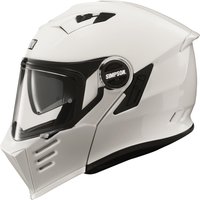 Image of Simpson Darksome Solid Flip Front Motorcycle Helmet XL White