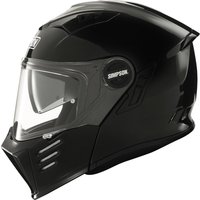 Image of Simpson Darksome Solid Flip Front Motorcycle Helmet XS Black