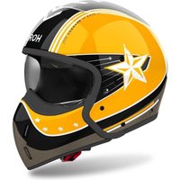 Airoh J110 Command Convertible Motorcycle Helmet M Yellow