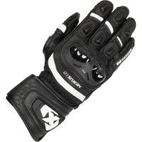 Image of Oxford Nexus Leather Motorcycle Gloves XL Black White