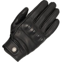 Image of Oxford Henlow Leather Motorcycle Gloves M Black