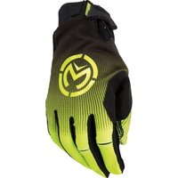Image of Moose Racing SX1 Gloves - Black/Hi-Vis Yellow