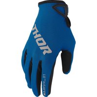 3330-8345 - Thor Ridemode Static Gloves Medium - Black/Blue