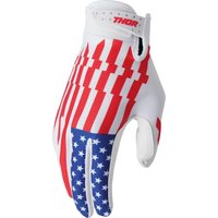 3330-8208 - Thor Launchmode Gloves Medium - Blue/Red/White