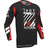 2910-8413 - Thor Launchmode Futura Jersey Medium - Black/Red/White