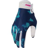 Image of 3332-1913 - Thor Youth Launchmode Bleach Gloves X-Small - Aqua/White