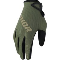3330-8352 - Thor Ridemode Static Gloves Large - Black/Camo Green