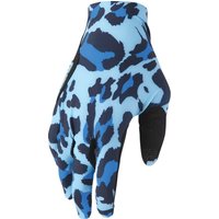 3330-8581 - Thor Sportmode Cheetah Gloves Medium - Black/Blue/Midnight