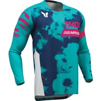 2910-8409 - Thor Launchmode Bleach Jersey X-Large - Aqua/Blue/Pink/White