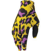 3330-8576 - Thor Sportmode Cheetah Gloves Large - Black/Purple/Yellow