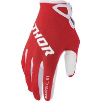 3330-8337 - Thor Ridemode Static Gloves X-Small - Red/White