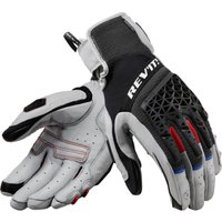 Image of Rev It Sand 4 Ladies Motorcycle Gloves S Light Grey Black