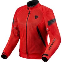 Image of Rev It Control Air H2O Ladies Motorcycle Jacket 36 Red Black (UK 8)