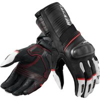 Image of Rev It RSR 4 Leather Motorcycle Gloves XXL Black White