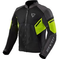 Image of Rev It GT-R Air 3 Motorcycle Jacket XXL Black Neon Yellow