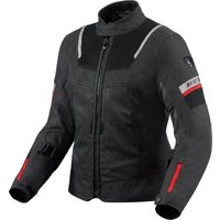 Image of Rev It Tornado 4 H2O Ladies Motorcycle Jacket 36 Black Anthracite (UK 8)