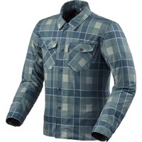 Image of Rev It Bison 2 H2O Motorcycle Overshirt M Navy
