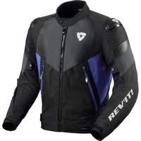 Image of Rev It Control H2O Motorcycle Jacket L Black Blue