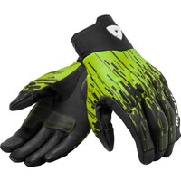 Image of Rev It Spectrum Motorcycle Gloves S Black Neon Yellow