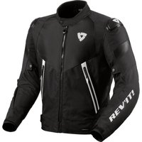 Image of Rev It Control H2O Motorcycle Jacket S Black White
