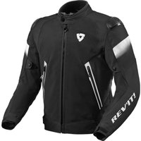 Image of Rev It Control Air H2O Motorcycle Jacket S Black White